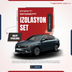 Tear Now Fiat Egea (2015-2024) Torpido-Kapı Içi Izolasyon Seti - Siyah