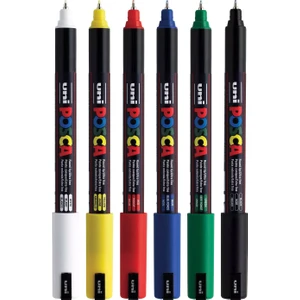 Posca Markör Kalem 1mr 6'lı Set Ana Renkler