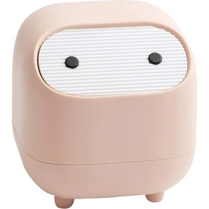 Cartoon Mini Masaüstü Çöp Kovası-Pembe (Yurt Dışından)