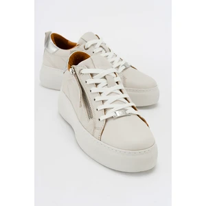 Allıe Bej Deri Kadın Sneakers