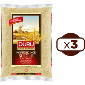 Çiğ Köftelik Ince Bulgur 1 kg x 3 Adet