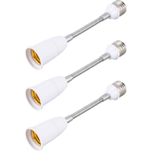 3x Işık Lamba Ampulü Esnek Uzatma Dönüştürücü E26 Soket 18 cm Uzun (Yurt Dışından)