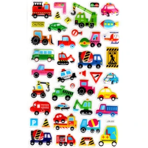 Sticker Kabartmalı Stiker Defter, Planlayıcı Etiket (LXK-003) - 22X14 cm - Iş Makinesi Taşıtlar