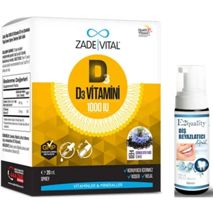 Zade Vital 1000ıu D3 Vitamini Ve Çörek Otu Yaği Içeren Sprey 20 Ml - Diş Beyazlatıcı Köpük