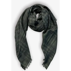 Madame Polo Pamuklu Unisex Günlük Puşi Kare Kazayağı Kefiye Poşu  - Haki Yeşil