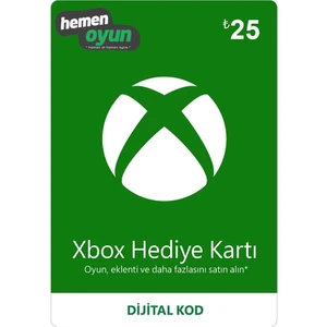 Xbox 25 Tl Hediye Kartı Bakiye Kodu