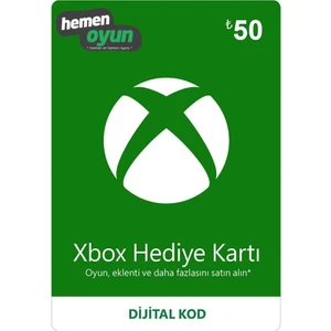Xbox 50 Tl Hediye Kartı Bakiye Kodu