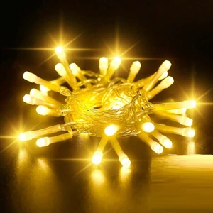 Kuzey Oyuncak 13 Metre Sarı Ultra Canlı Net Işık Sarı LED Işık Sabit Yanar Sarı Fişli 220 Volt Yılbaşı Ağacı Işığı