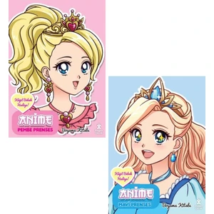 Anime Prenses Boyama Kitabı 2'li Set