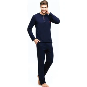 U.S. Polo Assn.  17384 Erkek Lacivert Pijama Takımı
