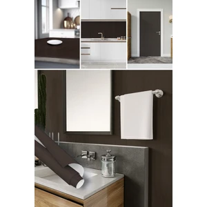 Koyu Ceviz Ahşap Görünümlü Yapışkanlı Folyo