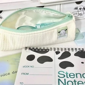 CCmoo Pretty Sanrio Melody Ins Süper Büyük Kapasiteli Öğrenci Kırtasiye Yüksek Değerli Kadife Karikatür Pacha Köpek Kalem Kutusu (Yurt Dışından)