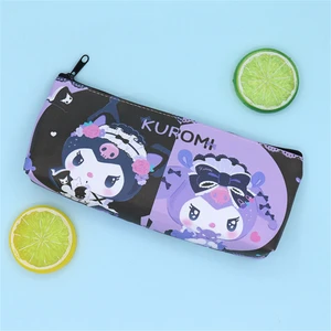 CCmoo Pretty Karikatür Sanrio Sanrio Kuromi Melody Pu Tek Katmanlı Kırtasiye Kırtasiye Saklama Iki Renkli Kuromi Kalem Kutusu (Yurt Dışından)