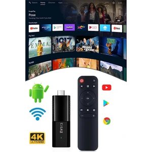 Heaven House Android Box IpTV Uygun | 4K TV Stick Media Oynatıcı | Tv Box | Android Tv Box | Android Box | Android Tv Stick | Tv Box 4K | Medya Oynatıcı | Wifi Ile Kurulum |