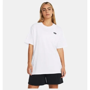 Under Armour Kadın UA Heavyweight Embroidered Patch Boyfriend Oversized Kısa Kollu 1383045-100