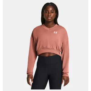 Under Armour Kadın UA Rival Terry Oversized Crop Crew Uzun Kollu 1382738-696