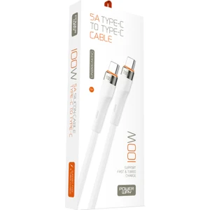 100W -5A Süper Hızlı Type C To Type C Turbo Şarj Destekli Type-C  Şarj Kablosu Iphone 15 Uyumlu