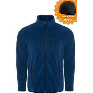 Ghassy Co. Ghassy Co.Erkek Pro Rüzgar Geçirmez 5 Cepli Outdoor Tam Fermuarlı Polar Ceket TMFR869866001