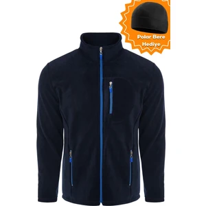 Ghassy Co. Ghassy Co.Erkek Pro Rüzgar Geçirmez 5 Cepli Outdoor Tam Fermuarlı Polar Ceket TMFR869866001