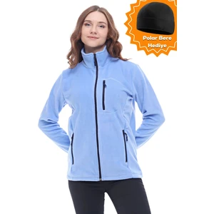 Ghassy Co. Kadın Pro Rüzgar Geçirmez 5 Cepli Tam Fermuarlı Outdoor Polar Ceket TMFR869866011