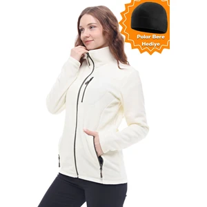 Ghassy Co. Kadın Pro Rüzgar Geçirmez 5 Cepli Tam Fermuarlı Outdoor Polar Ceket TMFR869866011