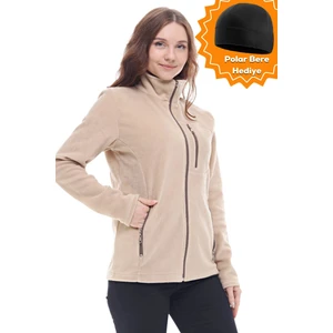 Ghassy Co. Kadın Pro Rüzgar Geçirmez 5 Cepli Tam Fermuarlı Outdoor Polar Ceket TMFR869866011