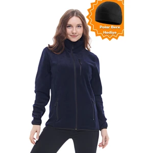 Ghassy Co. Kadın Pro Rüzgar Geçirmez 5 Cepli Tam Fermuarlı Outdoor Polar Ceket TMFR869866011