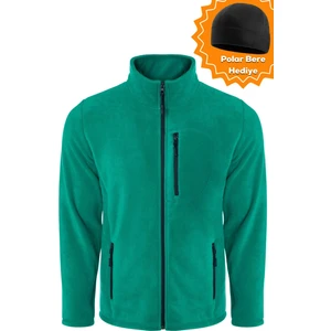 Ghassy Co. Ghassy Co.Erkek Pro Rüzgar Geçirmez 5 Cepli Outdoor Tam Fermuarlı Polar Ceket TMFR869866001