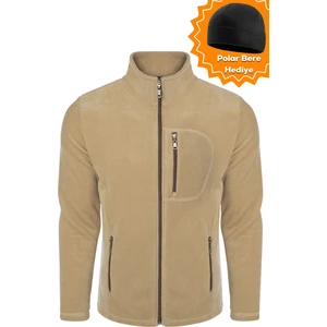 Ghassy Co. Ghassy Co.Erkek Pro Rüzgar Geçirmez 5 Cepli Outdoor Tam Fermuarlı Polar Ceket TMFR869866001