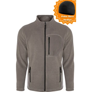 Ghassy Co. Ghassy Co.Erkek Pro Rüzgar Geçirmez 5 Cepli Outdoor Tam Fermuarlı Polar Ceket TMFR869866001