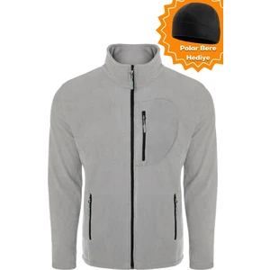 Ghassy Co. Ghassy Co.Erkek Pro Rüzgar Geçirmez 5 Cepli Outdoor Tam Fermuarlı Polar Ceket TMFR869866001
