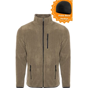 Ghassy Co. Ghassy Co.Erkek Pro Rüzgar Geçirmez 5 Cepli Outdoor Tam Fermuarlı Polar Ceket TMFR869866001