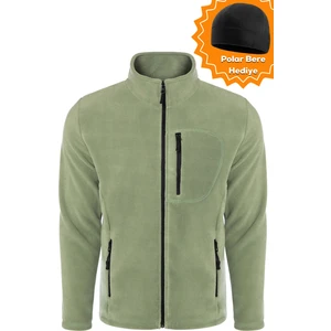 Ghassy Co. Ghassy Co.Erkek Pro Rüzgar Geçirmez 5 Cepli Outdoor Tam Fermuarlı Polar Ceket TMFR869866001