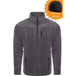 Ghassy Co. Ghassy Co.Erkek Pro Rüzgar Geçirmez 5 Cepli Outdoor Tam Fermuarlı Polar Ceket TMFR869866001
