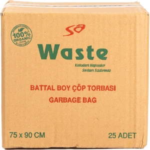 Sa Fresh Sa Waste Battal Boy Çöp Poşeti 75 x 90 cm 25'li Koli 250 Adet