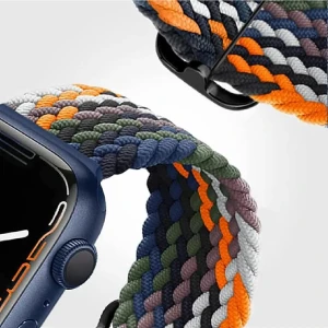 Apple Watch Uyumlu 38MM 40MM 41MM 1/2/3/4/5/6/se/7/8/9 Kordon Loop Örgülü Kordon