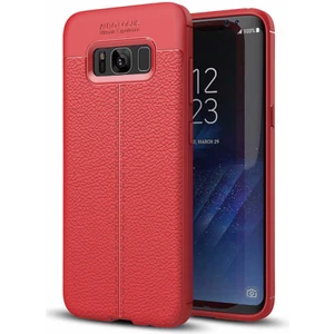 Samsung Galaxy S8 Plus Kılıf Deri Silikon Görünümlü Uzun Süre Kullanıma Uygun Premium Kılıf