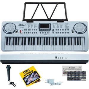 PS-1500WH Başlangıç İçin 61 Tuşlu Org Notalık Adaptör Öğrenim Metodu (100 Ses 100 Ritim)