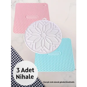 Silicone ERA Silikon Nihale 3'lü Set (2 Kare+1 Yuvarlak)