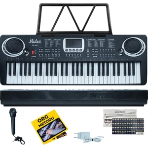 PS-1500BK Başlangıç İçin 61 Tuşlu Org Notalık Adaptör Öğrenim Metodu (100 Ses 100 Ritim)