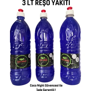 Coco Night Reşo Mangal, soba ve şömine Tutuşturucu jel yakıt 3 Litre