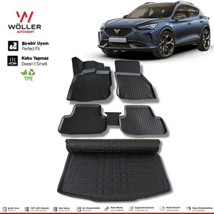 Cupra Formentor Paspas Bagaj Havuzu Set 2021 Sonrası 3D Ultraflex Set