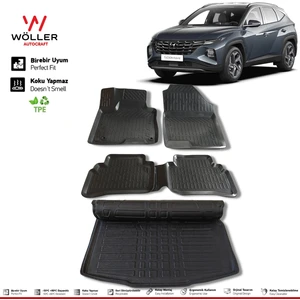 Hyundai Tucson Paspas Bagaj Havuzu Set 2021 Sonrası 3D Ultraflex Set
