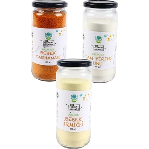 Beferment Organik Bebek Tarhanası, Bebek Irmiği, Pirinç Unu Seti +6AY