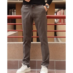 Erkek, Bel Bağcıklı, Yandan Lastikli, Regular-Fit, Old Money Culture Pantolon 23INP272