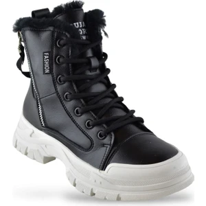 23K310-16 Tam Ortopedik Günlük Kadın Bot Ayakkabı Bayan Spor Kürklü Bot