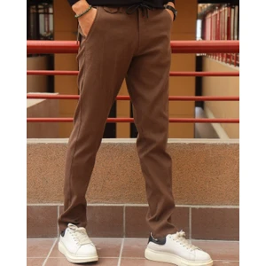 Erkek, bel bağcıklı, yandan lastikli, Regular-Fit, Old Money Culture pantolon