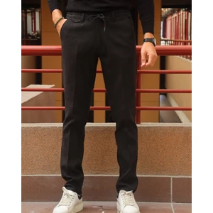 Erkek, Bel Bağcıklı, Yandan Lastikli, Regular-Fit, Old Money Culture Pantolon