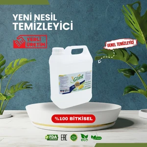 5 Litre %100 Bitkisel Genel Temizleyici Sıvı Çamaşır Bulaşık Fırın Izgara Temizleyici