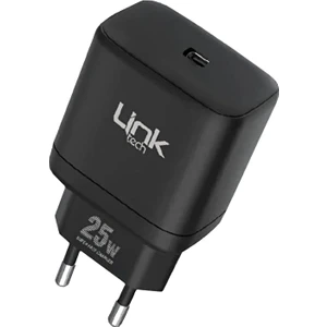 Linktech C211 25W Pd Type-C Çıkışlı Şarj Adaptörü Siyah
